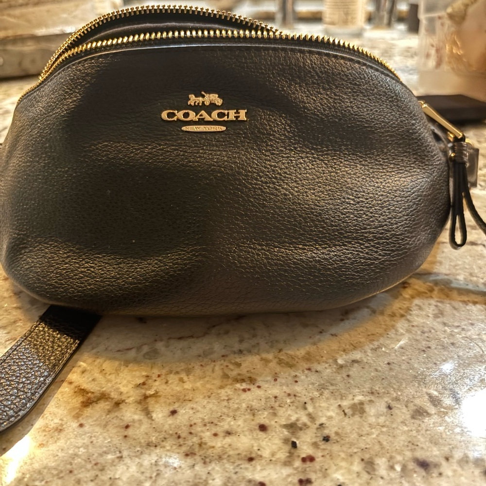 Black Leather Crossbody Bag - Picture 9 of 12